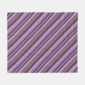 Mauve diagonale Streifen Fleecedecke (Vorderseite (Horizontal))