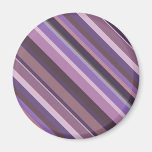 Mauve diagonale Streifen Magnet
