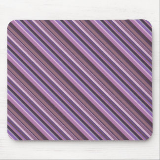 Mauve diagonale Streifen Mousepad