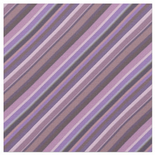 Mauve diagonale Streifen Stoff