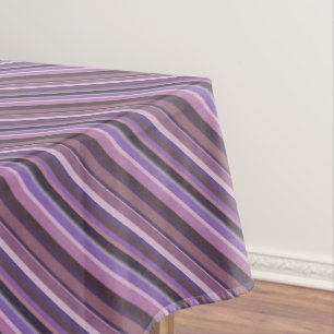 Mauve diagonale Streifen Tischdecke