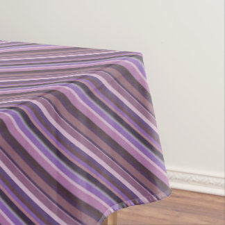 Mauve diagonale Streifen Tischdecke