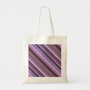Mauve diagonale Streifen Tragetasche