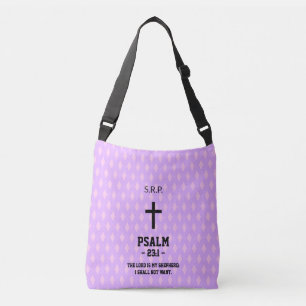 Mauve Diamonds Pattern Bible Verse Christlich Tragetaschen Mit Langen Trägern