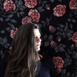 Mauve Dusty Floral Pattern Blume Wandteppich