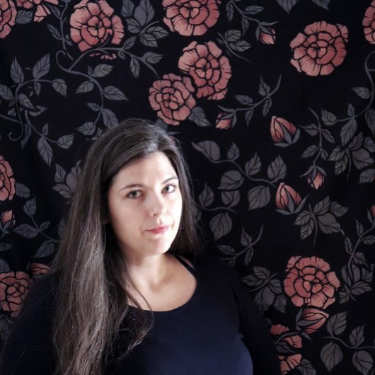 Mauve Dusty Floral Pattern Blume Wandteppich