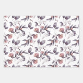 Mauve, Dusty Lila, Blush Pink Blume Blätter (Vorderseite 3)