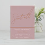 Mauve Dusty Rose Pink 60. Geburtstagsparty Golden Folieneinladung<br><div class="desc">Mauve Dusty Rose Pink 60. Geburtstagsparty Golden Foil Einladung Weitere Einladungen in unserem Nest und Nest Store</div>