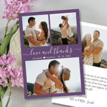 Mauve Elegant Dank Script Foto Collage Wedding