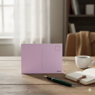 Mauve Finer Glossy Postcard für Sondernachricht Postkarte