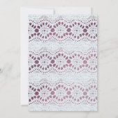 Mauve Floral Grandmas Garten 80. Einladung (Rückseite)