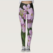 Mauve Floral Plhox Leggings (Vorderseite)