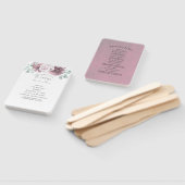 Mauve Floral Wedding Fächer (Non-assembled)