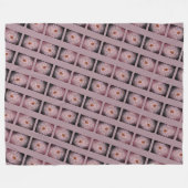 Mauve Flower Fleece Blanket (Vorderseite (Horizontal))