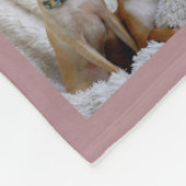 Mauve Foto Blanket Collage Instagram Fleecedecke (Ecke)