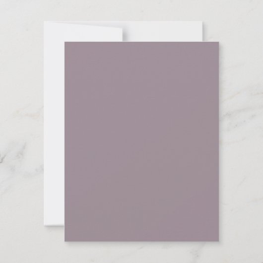 Mauve-Foto mit leuchtenden Lichtern Save the Date Einladung (Rückseite)