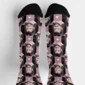Mauve Foto von Boyfriend for Girlfriend Fun Socken (Oben)