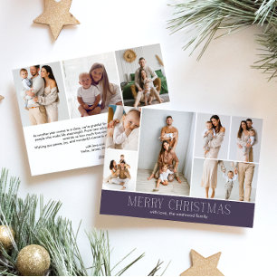 MAUVE Frohe Weihnachten Elegant 9 Collage Foto