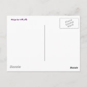 Mauve für Sie Postkarte (Rückseite)