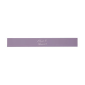 Mauve Garden Calligraphy Invitation Belly Band (Flach)