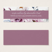Mauve Garden Floral Wedding Website UAWG (Vorne & Hinten)