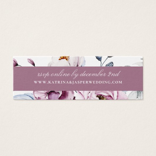 Mauve Garden Floral Wedding Website UAWG (Vorderseite)