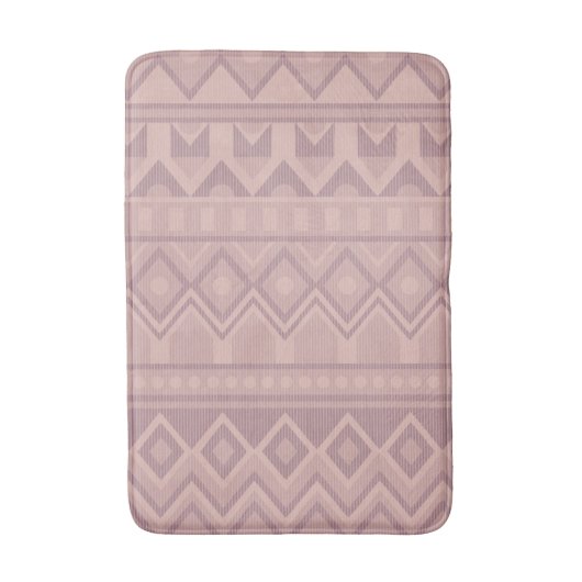 Mauve Geo Badematte (Vorderseite Vertikal)