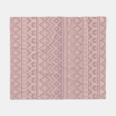 Mauve Geo Fleecedecke (Vorderseite (Horizontal))