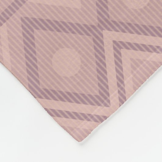 Mauve Geo Fleecedecke (Ecke)