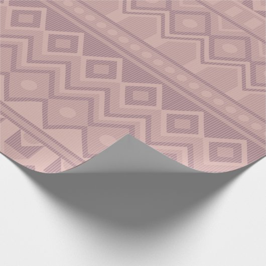 Mauve Geo Geschenkpapier (Ecke)