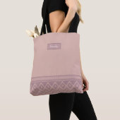 Mauve Geo Tote Bag Tasche (Von Nahem)