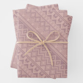 Mauve Geo Wrapping Paper Sheets Geschenkpapier Set (Beispiel)