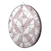 Mauve Geometric Deko Cube Pattern Dartscheibe (Vorderseite rechts)