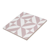 Mauve Geometric Deko Cube Pattern Fliese (Seite)
