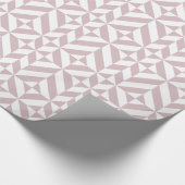Mauve Geometric Deko Cube Pattern Geschenkpapier (Ecke)