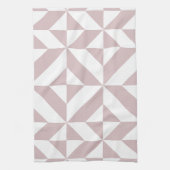 Mauve Geometric Deko Cube Pattern Geschirrtuch (Vertikal)