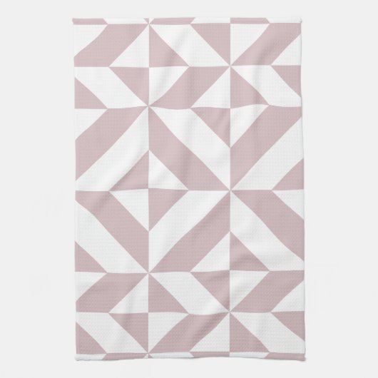 Mauve Geometric Deko Cube Pattern Geschirrtuch (Vertikal)