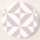 Mauve Geometric Deko Cube Pattern Getränkeuntersetzer (Vorne)