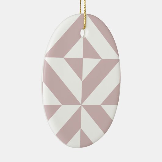 Mauve Geometric Deko Cube Pattern Keramikornament (Rechts)