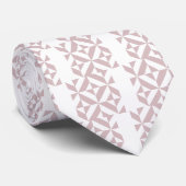 Mauve Geometric Deko Cube Pattern Krawatte (Gerollt)