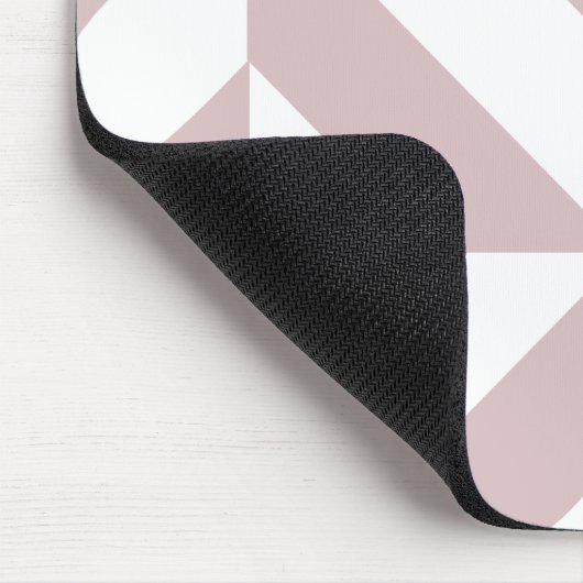 Mauve Geometric Deko Cube Pattern Mousepad (Ecke)