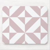 Mauve Geometric Deko Cube Pattern Mousepad (Vorne)