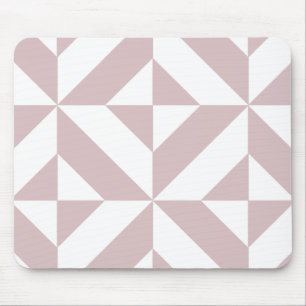 Mauve Geometric Deko Cube Pattern Mousepad