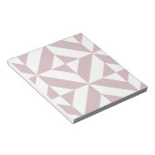 Mauve Geometric Deko Cube Pattern Notizblock (angewinkelt)