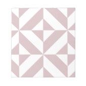 Mauve Geometric Deko Cube Pattern Notizblock (Vorderseite)