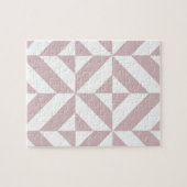 Mauve Geometric Deko Cube Pattern Puzzle (Horizontal)