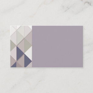 Mauve Geometric Diamond Business Cards Visitenkarte