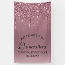 Mauve-Glitzer | Dusty Pink Quinceanera