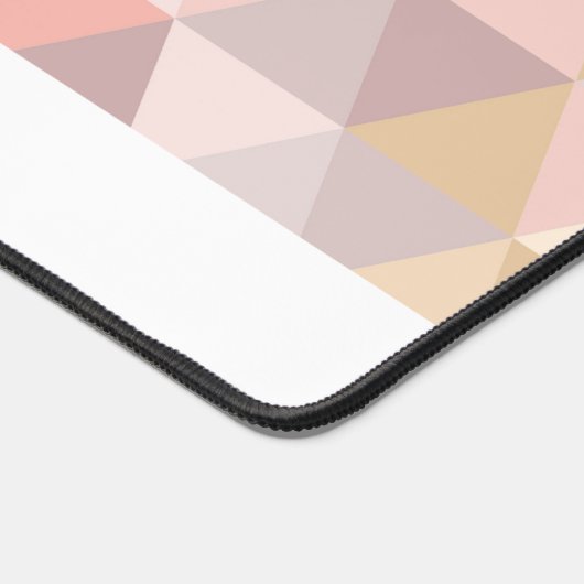 Mauve Grau Pink Cream MONOGRAM Schreibtischunterlage (Ecke)