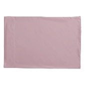 Mauve Griechisch Key Monogram Standard Pillow Case Kissenbezug (Rückseite)